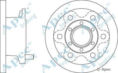 APEC BRAKING dsk961 -  Тормозной диск